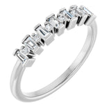 14K White 1/4 CTW Natural Diamond Anniversary Band