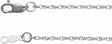 18K White Gold 1.25 mm Rope Adjustable 16-18" Chain