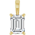 14K Yellow Gold 3/4 CT Lab-Grown Diamond Pendant