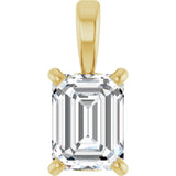 14K Yellow 1/2 CT Natural Diamond Pendant