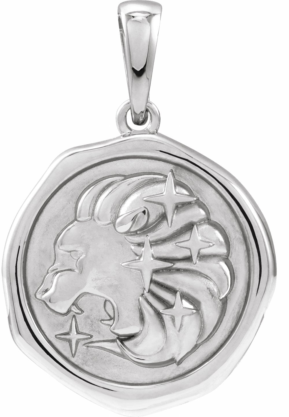 Sterling Silver Lion Spirit Animal Pendant