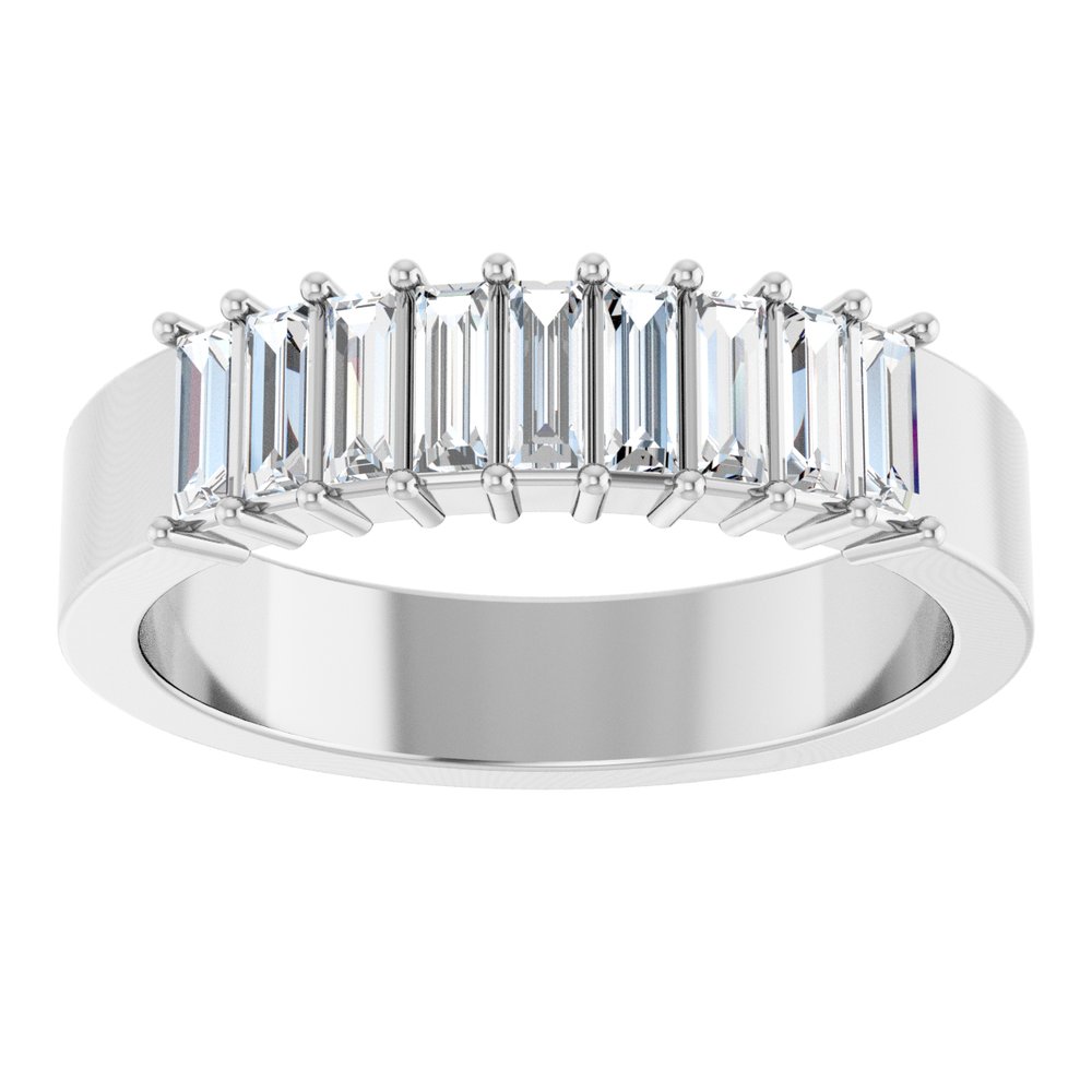 14K White 1/2 CTW Lab-Grown Diamond Anniversary Band