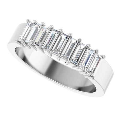 14K White 1/2 CTW Lab-Grown Diamond Anniversary Band