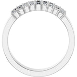 14K White 1/2 CTW Lab-Grown Diamond Anniversary Band