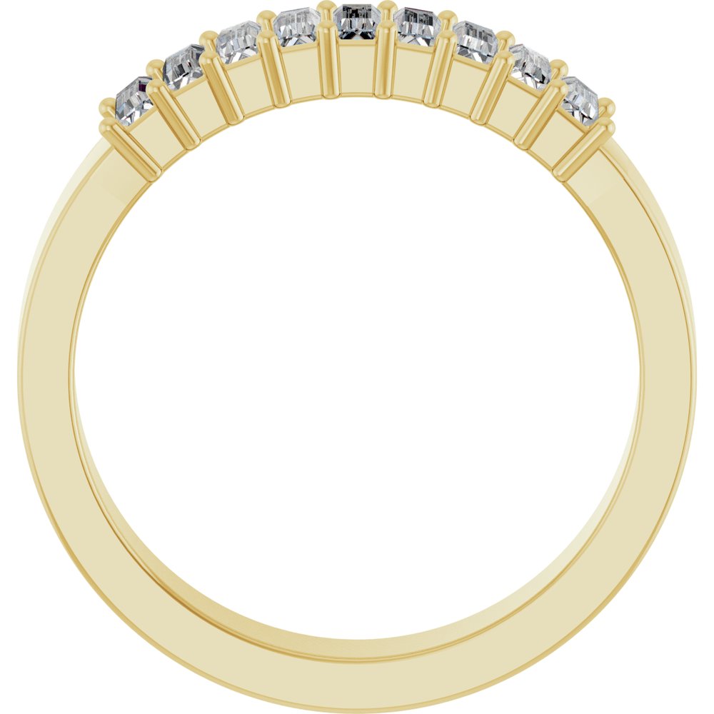 14K Yellow 1/2 CTW Natural Diamond Anniversary Band