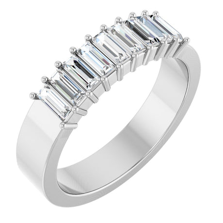 14K White 1/2 CTW Lab-Grown Diamond Anniversary Band