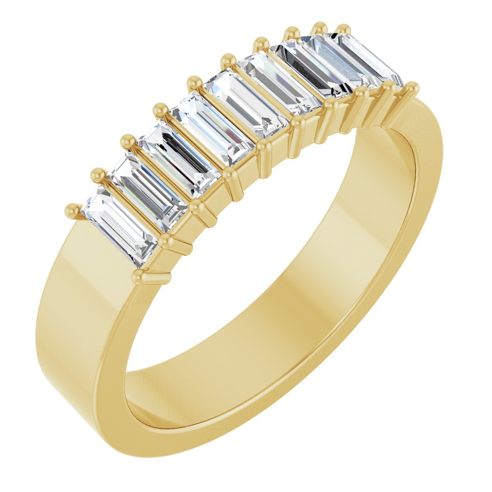 14K Yellow 1/2 CTW Natural Diamond Anniversary Band