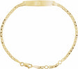 14K Yellow Adjustable Anchor Identification 6-7" Bracelet