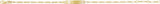 14K Yellow Gold Adjustable Figaro Adjustable Identification 6-7" Bracelet