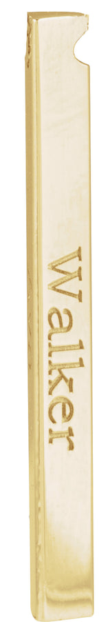 14K Yellow Gold Engravable Three-Sided Bar Pendant
