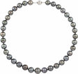 14K White Gold Cultured Gray Tahitian Pearl 18" Necklace