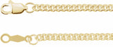 14K Yellow Gold 2.25 mm Curb 24" Chain