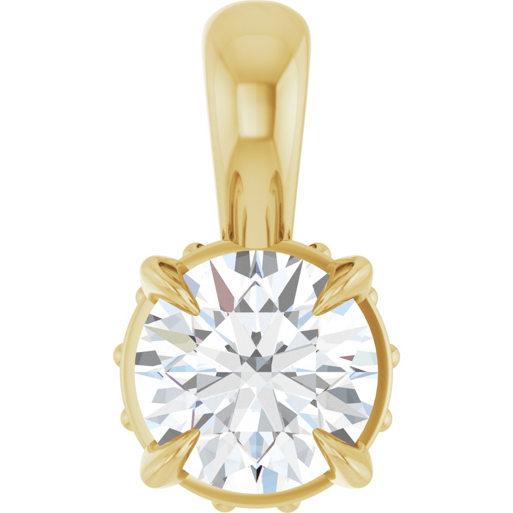14K Yellow 1/4 CTW Natural Diamond Pendant