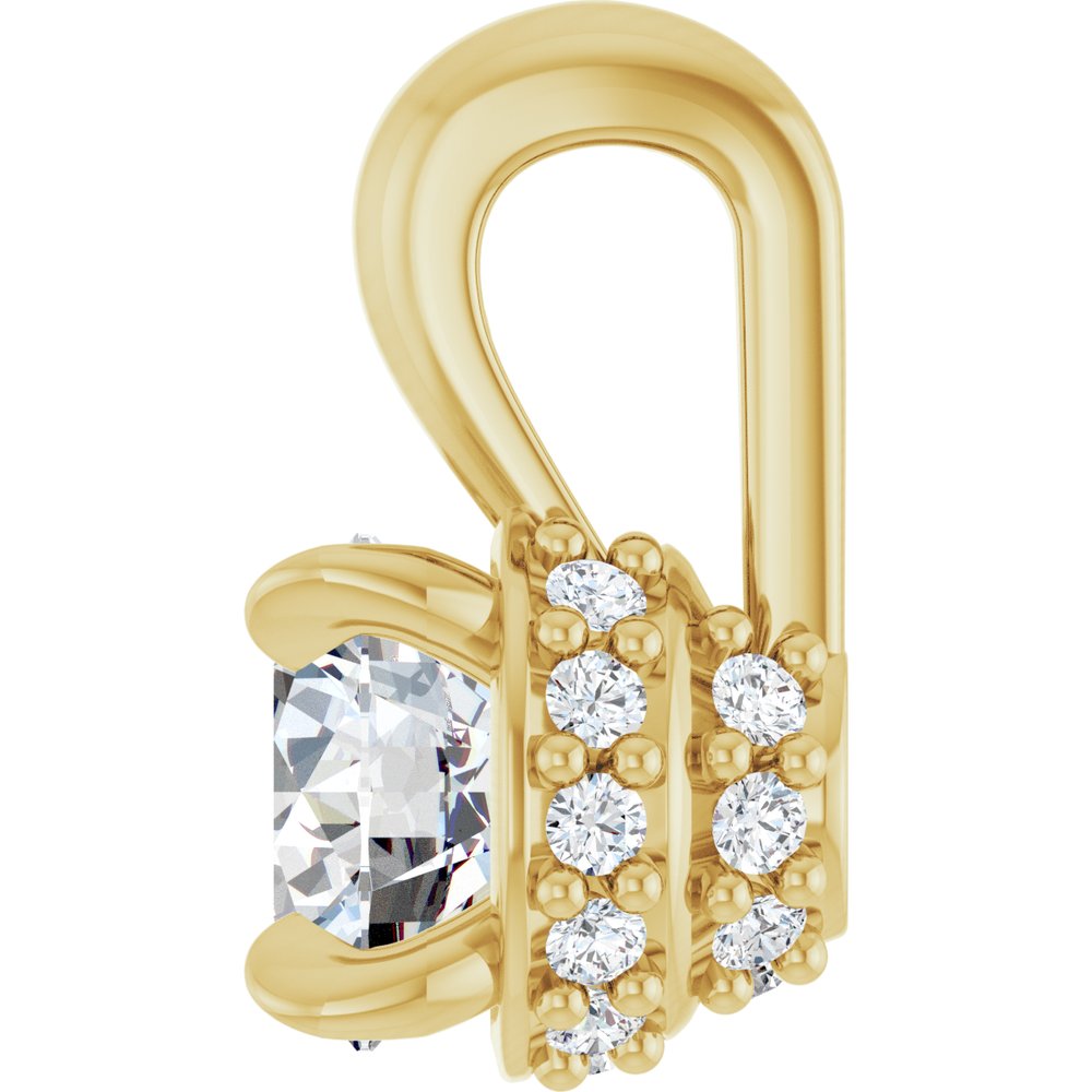 14K Yellow 1/4 CTW Natural Diamond Pendant