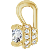 14K Yellow 1/4 CTW Natural Diamond Pendant