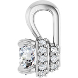 14K White Gold 1/4 CTW Natural Diamond Pendant