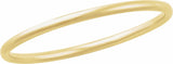 14K Yellow 4 mm Bangle 7 1/2" Bracelet
