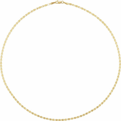 14K Yellow Gold 2.7 mm Mirror 20" Chain 