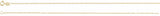 14K Yellow Gold 1.25 mm Figaro 7" Chain