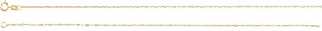 14K Yellow Gold 1.25 mm Figaro 7" Chain