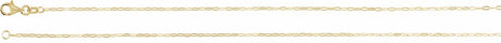 14K Yellow 1.25 mm Paperclip-Style 16" Chain