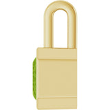 14K Yellow Natural Peridot Pendant