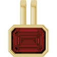 14K Yellow Gold Natural Mozambique Garnet Pendant