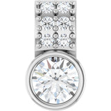 14K White Gold 1/4 CTW Lab-Grown Diamond Pendant