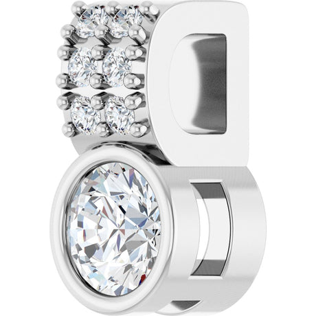 14K White Gold 1/4 CTW Lab-Grown Diamond Pendant