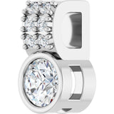 14K White Gold 1/4 CTW Lab-Grown Diamond Pendant