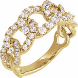 14K Yellow Gold 1 CTW Lab-Grown Diamond Ring