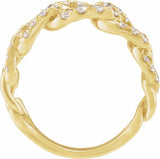 14K Yellow Gold 1 CTW Lab-Grown Diamond Ring
