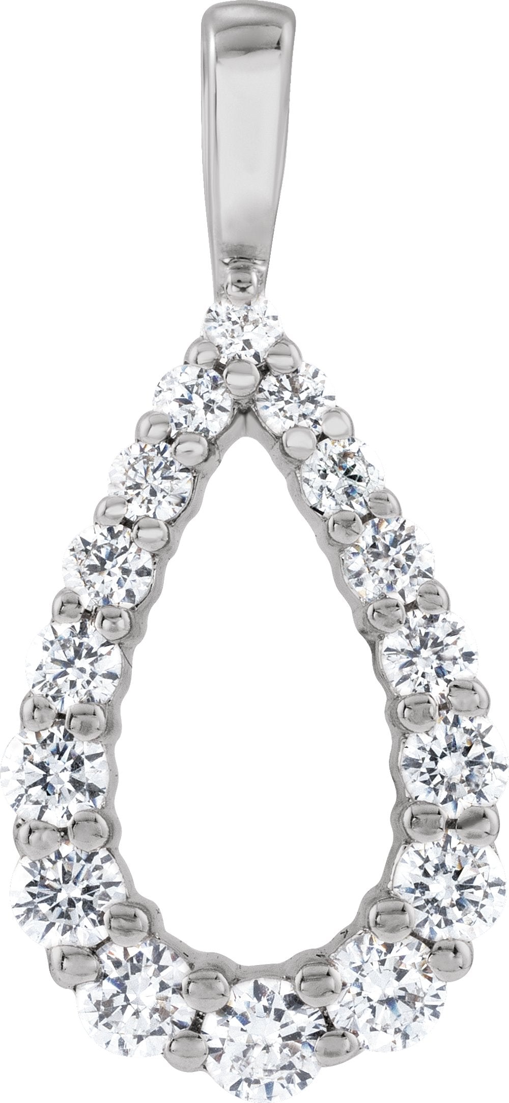 14K White Gold 1/3 CTW Lab-Grown Diamond Pendant