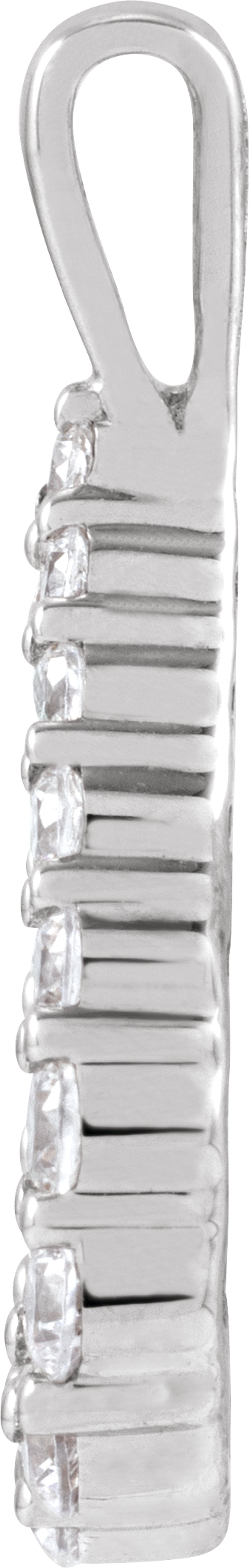 14K White Gold 1/3 CTW Lab-Grown Diamond Pendant