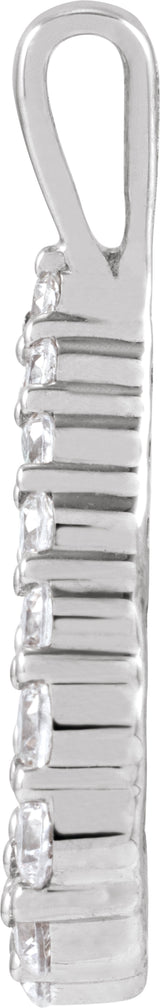 14K White Gold 1/3 CTW Lab-Grown Diamond Pendant