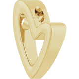 14K Yellow Gold Heart Pendant