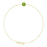 14K Yellow 6 mm Natural Peridot 6 1/2-7 1/2" Bracelet