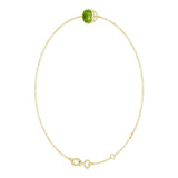 14K Yellow 6 mm Natural Peridot 6 1/2-7 1/2" Bracelet