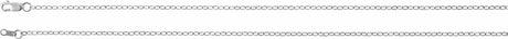 14K White Gold 1.8 mm Flat Cable 20" Chain