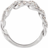 14K White 1 CTW Lab-Grown Diamond Ring