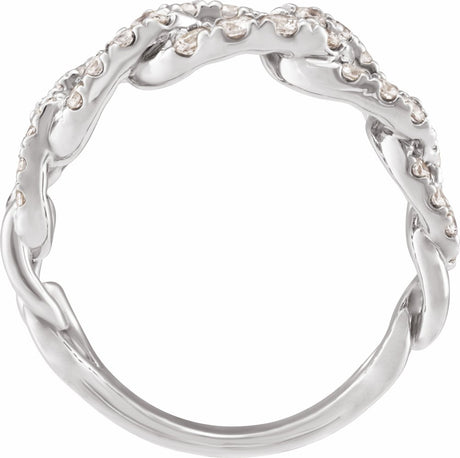 14K White 1 CTW Lab-Grown Diamond Ring