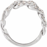 14K White Gold 1 CTW Lab-Grown Diamond Ring