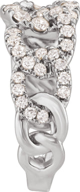 14K White Gold 1 CTW Lab-Grown Diamond Ring