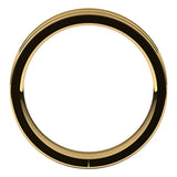14K Yellow 5 mm Grooved Comfort-Fit Flat Band