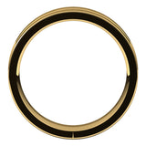 10K Yellow 5 mm Grooved Comfort-Fit Flat Band