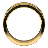 10K Yellow 8 mm Grooved Comfort-Fit Flat Band