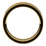 10K Yellow 7 mm Grooved Comfort-Fit Flat Band Size 8