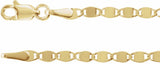14K Yellow Gold 2.7 mm Mirror 20" Chain 