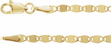 14K Yellow 2.7 mm Mirror 20" Chain 