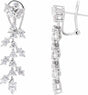 14K White Gold 4 1/4 CTW Lab-Grown Diamond Earrings